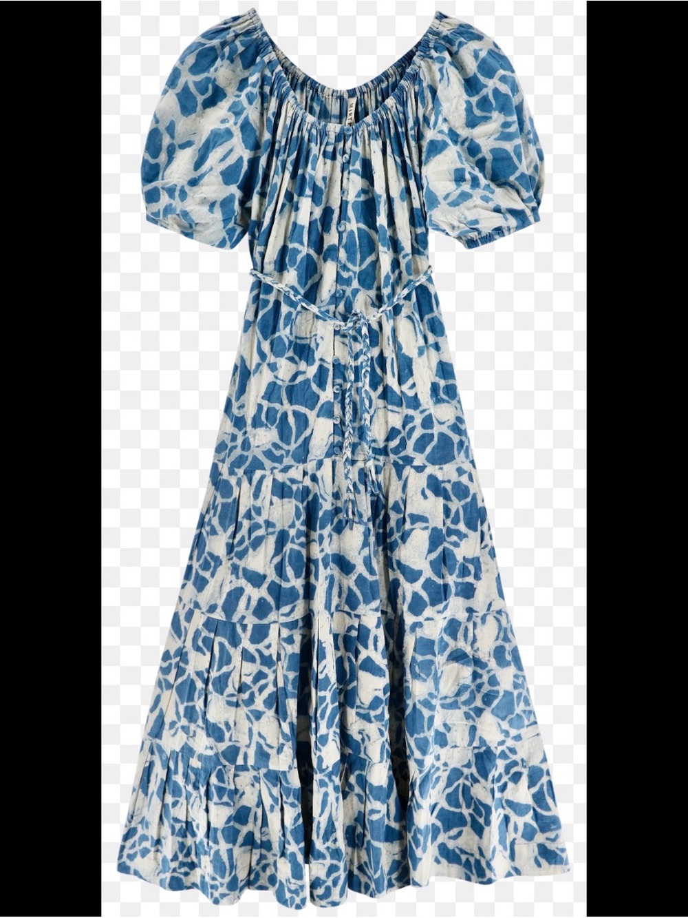 Mirth Capri Blue Tie-Dye Maxi Dress